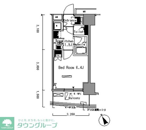 パークアクシス新板橋イーストの物件間取画像